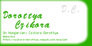 dorottya czikora business card